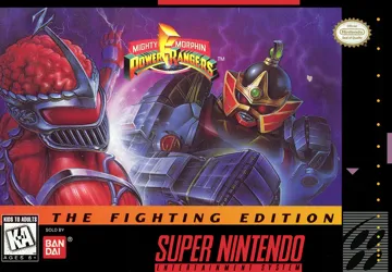 Mighty Morphin Power Rangers - The Fighting Edition (USA) box cover front